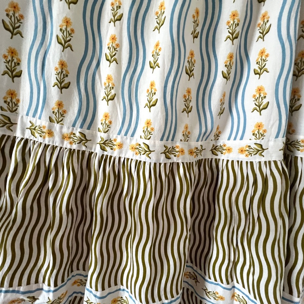 Printfresh Blue, Yellow & Green Patterned Maxi Dress - Picture 11 of 11